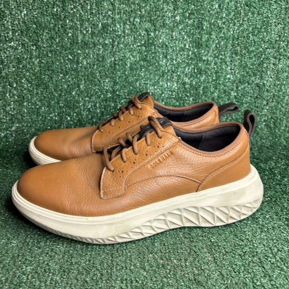 Cole Haan Zerogrand 360 C38509 Leather Oxford Casual Sneaker Brown Mens Sz 11 M
